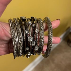 R J GRAZIANO BANGLE BRACELETS  PLUS EXTRA BANGLES 16 PIECES
